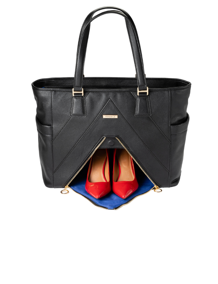 MinkeeBlue Madison Tote with Lunch Bag & Shoe Bag