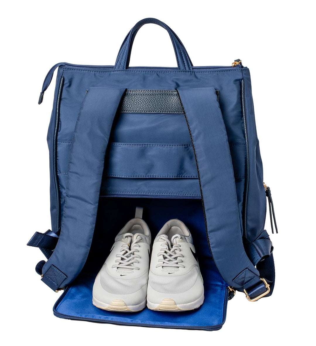 MinkeeBlue Puffer Amber Backpack with Lunch and Shoe Bag