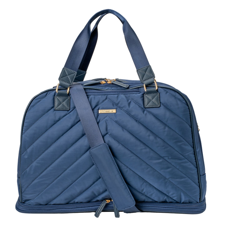 MinkeeBlue Puffer Duffle Bag