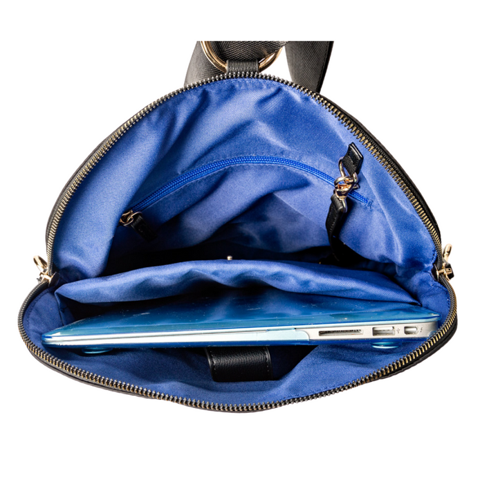 MinkeeBlue Terri's Crossbody Backpack