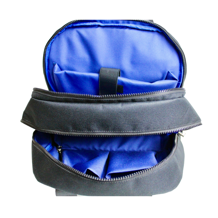 MinkeeBlue Dee's Double Zipper Backpack